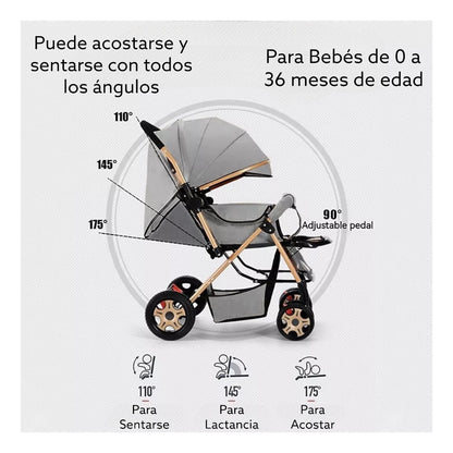 COCHE REVERSIBLE PARA BEBES MULTIFUNCION